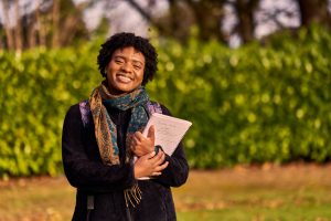 Campus life in Craiglockhart grounds with student ambassadors